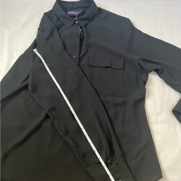 violeta by MANGO Women's Blouse Size Medium Back Classic NWT - Picture 6 of 9